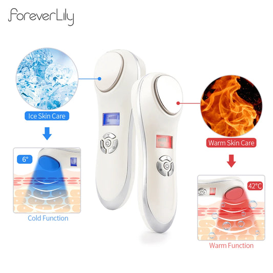 Hot & Cold Facial Vibration Massager for Skin Tightening