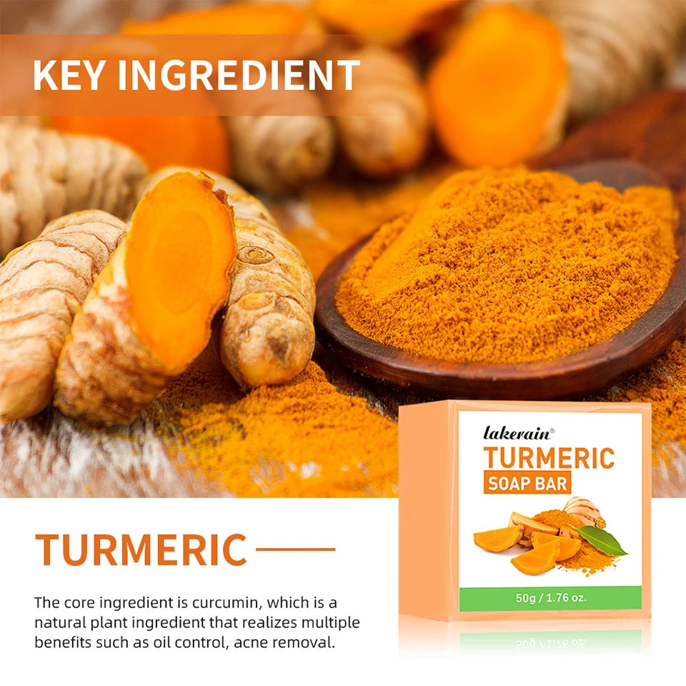 Brightening Turmeric Soap Bar for Face and Body - 12