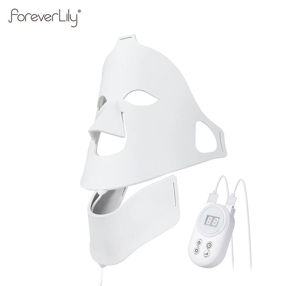 7-Color Photon LED Face and Neck Therapy Mask - 9