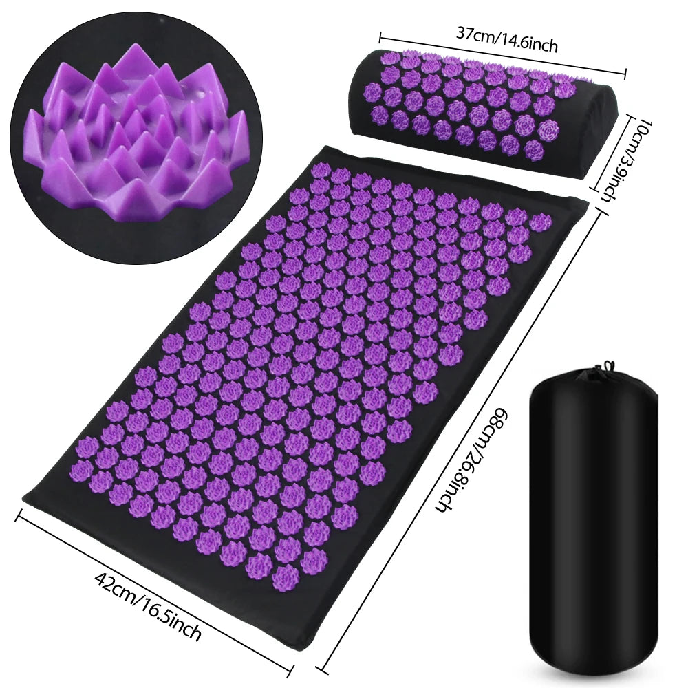 Acupressure Massage Mat and Pillow Set for Pain Relief - 6