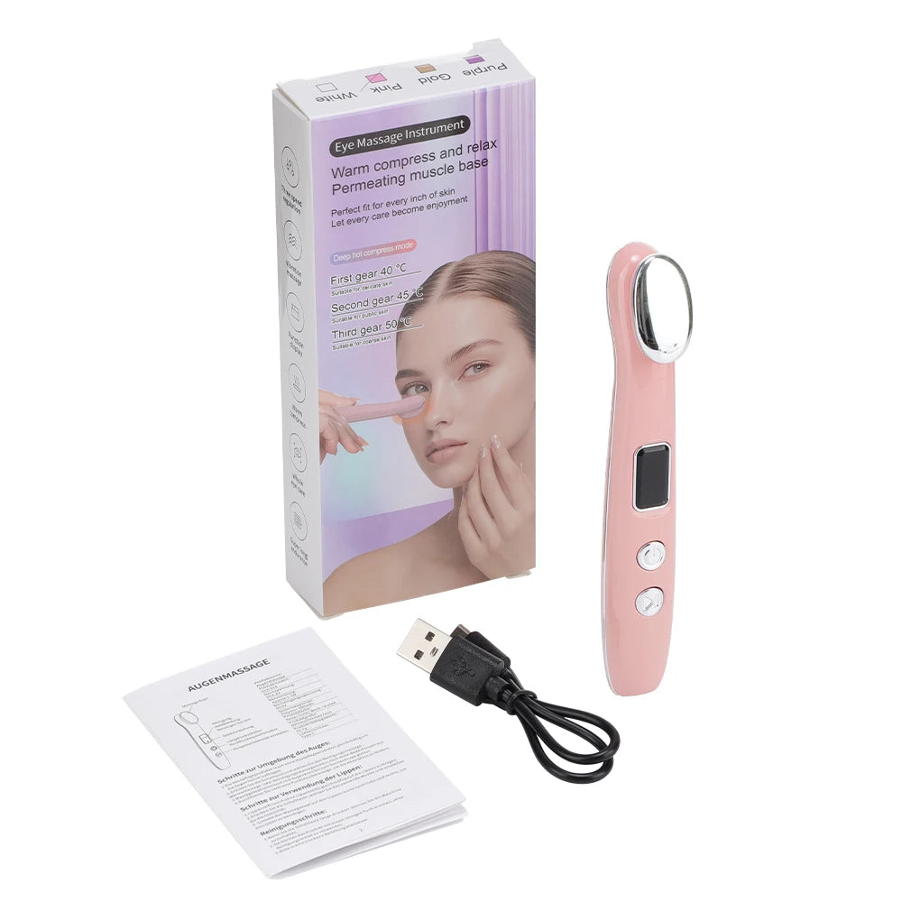 Heated Eye Massager Wand for Dark Circles and Puffiness - 14