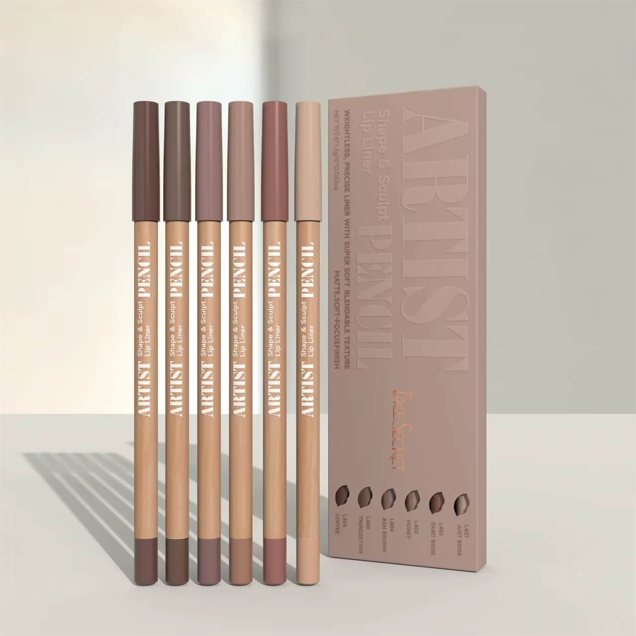 Matte Shape and Sculpt Lip Liner Pencil Set - 2