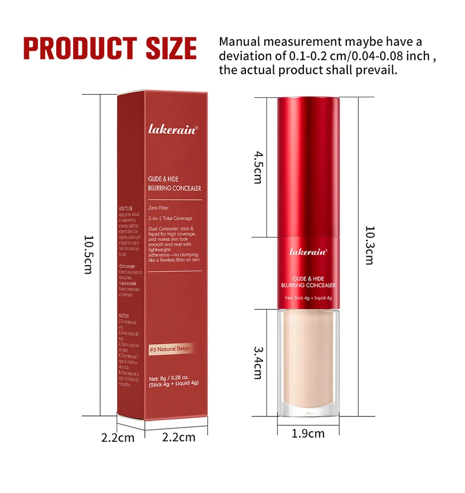 2-in-1 Full Coverage Blurring Liquid Concealer - 14