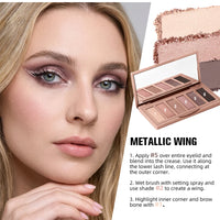 6-Color Rosy Neutral Eyeshadow Palette