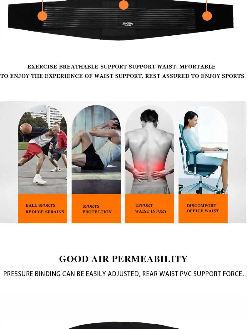 Adjustable Sports Waist & Back Support Trimmer Belt - 11
