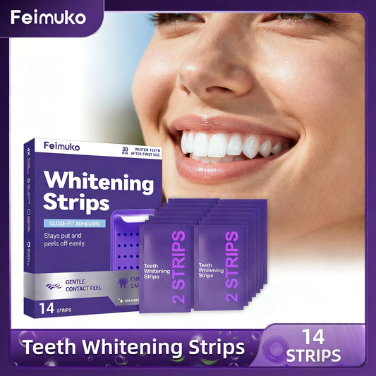 Purple Teeth Whitening Strips for a Brighter Smile