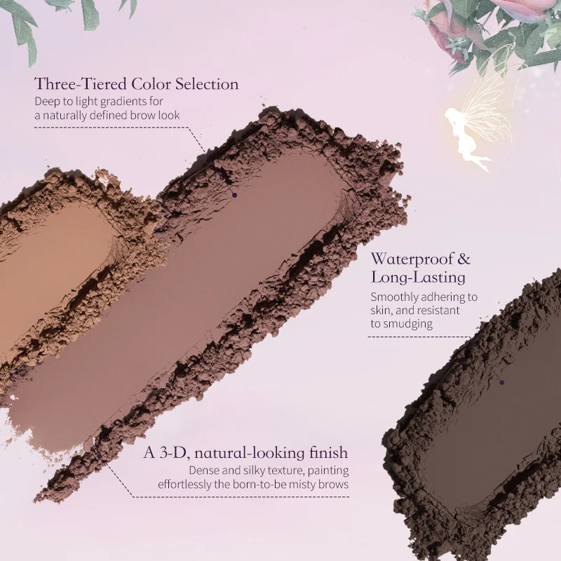 Long-Lasting Matte Eyebrow Powder Palette - 9