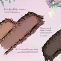 Long-Lasting Matte Eyebrow Powder Palette
