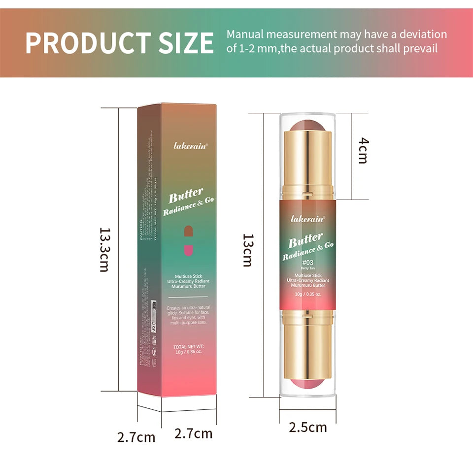 Dual-Ended Cream Blush and Bronzer Stick - 17