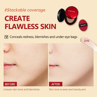 Long-Lasting Semi-Matte Cushion Foundation with Sun Protection