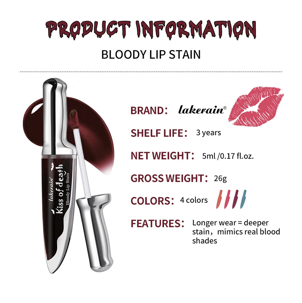Long-Lasting Waterproof Bloody Matte Lip Stain - 16