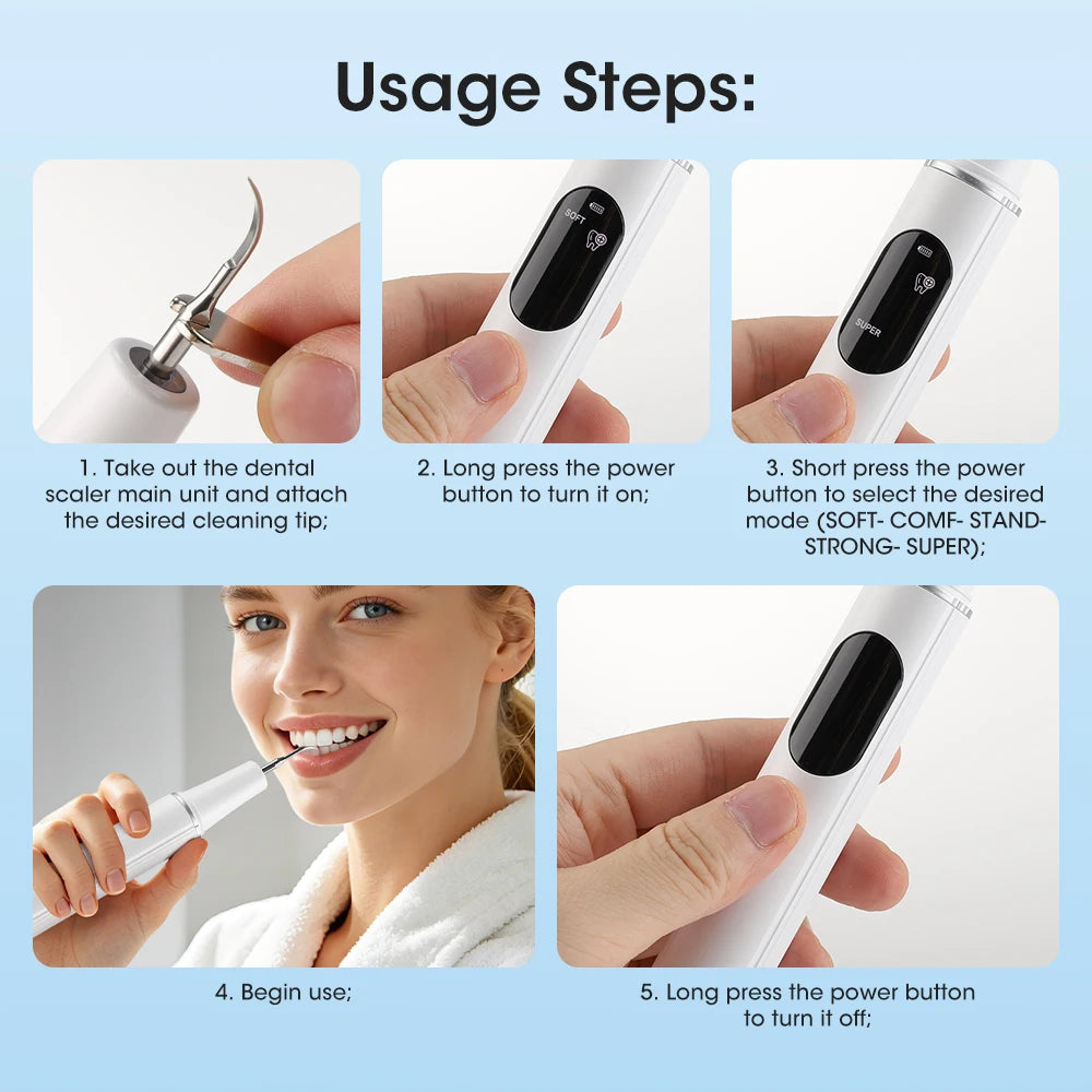 Ultrasonic Dental Scaler for Professional Teeth Cleaning at Home - 13