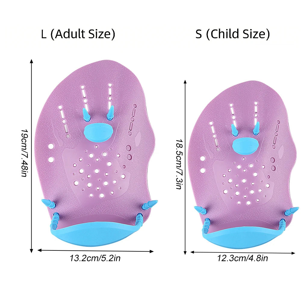 Swimming Training Hand Paddles with Adjustable Straps - 6