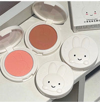 Matte Rabbit Face Blush Powder for Natural Makeup