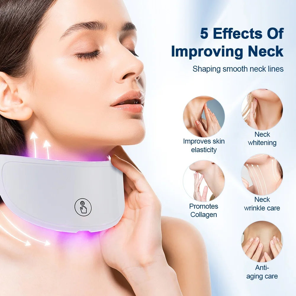 7-Color Photon LED Face and Neck Rejuvenation Mask - 34