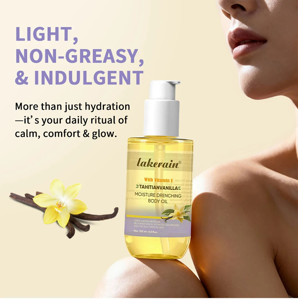 Vanilla Hydrating Body Oil for Dry Skin - 8