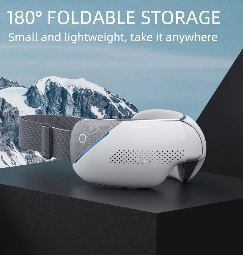 Portable Heated Eye Massager with Bluetooth for Stress Relief - 13