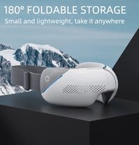 Portable Heated Eye Massager with Bluetooth for Stress Relief