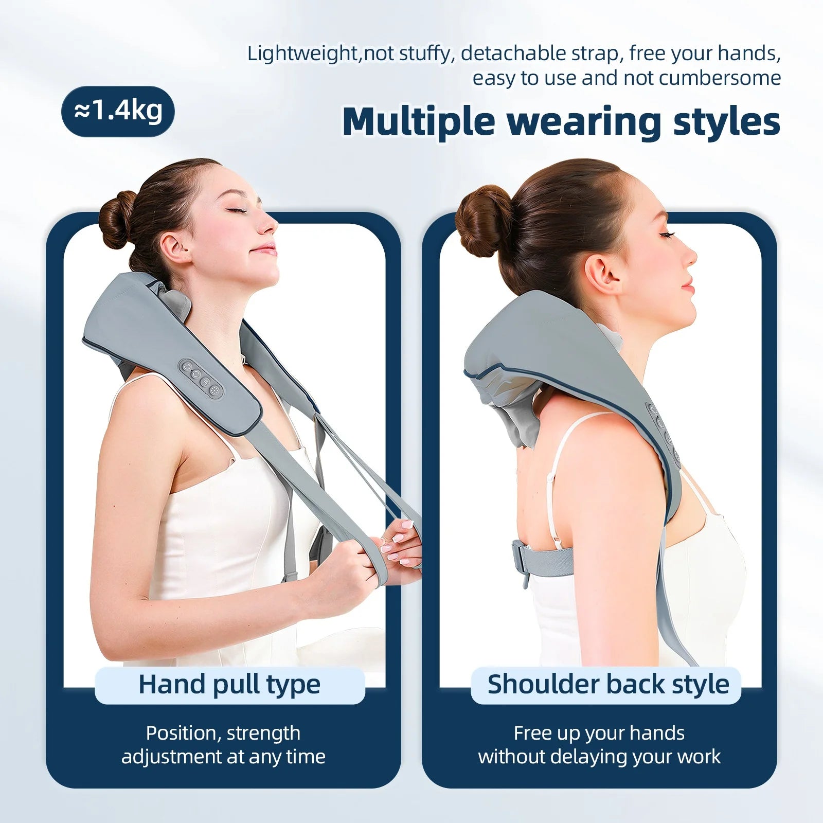 Wireless Shiatsu Neck and Shoulder Massage Shawl - 9