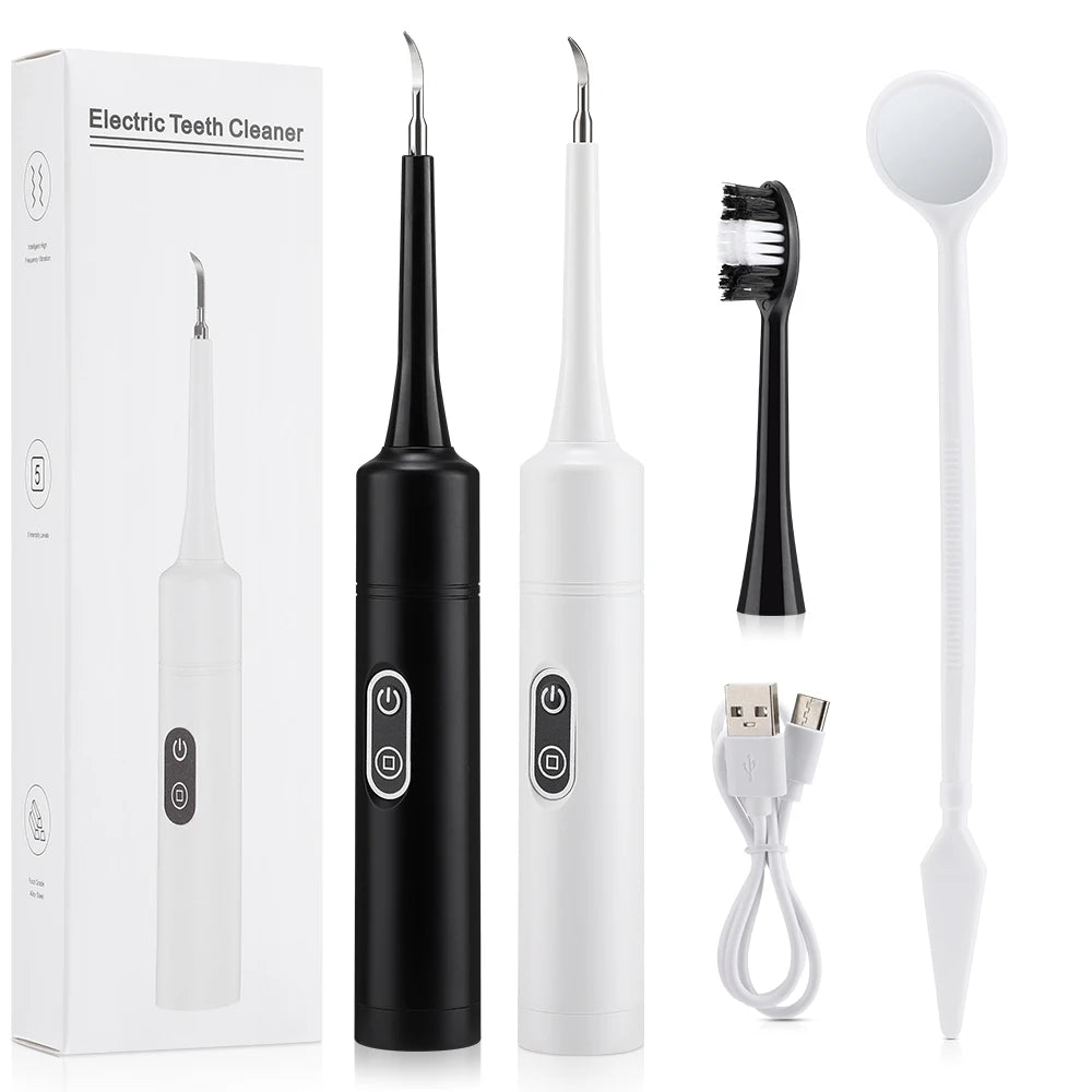 2-in-1 Electric Sonic Tooth Cleaner and Plaque Remover - 10