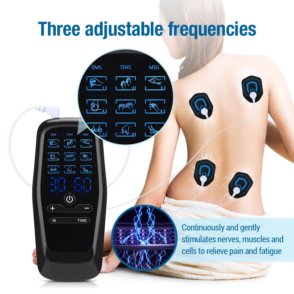 Portable TENS & EMS Muscle Stimulator for Pain Relief - 20