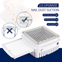 2-in-1 Powerful Nail Dust Collector and Manicure Vacuum