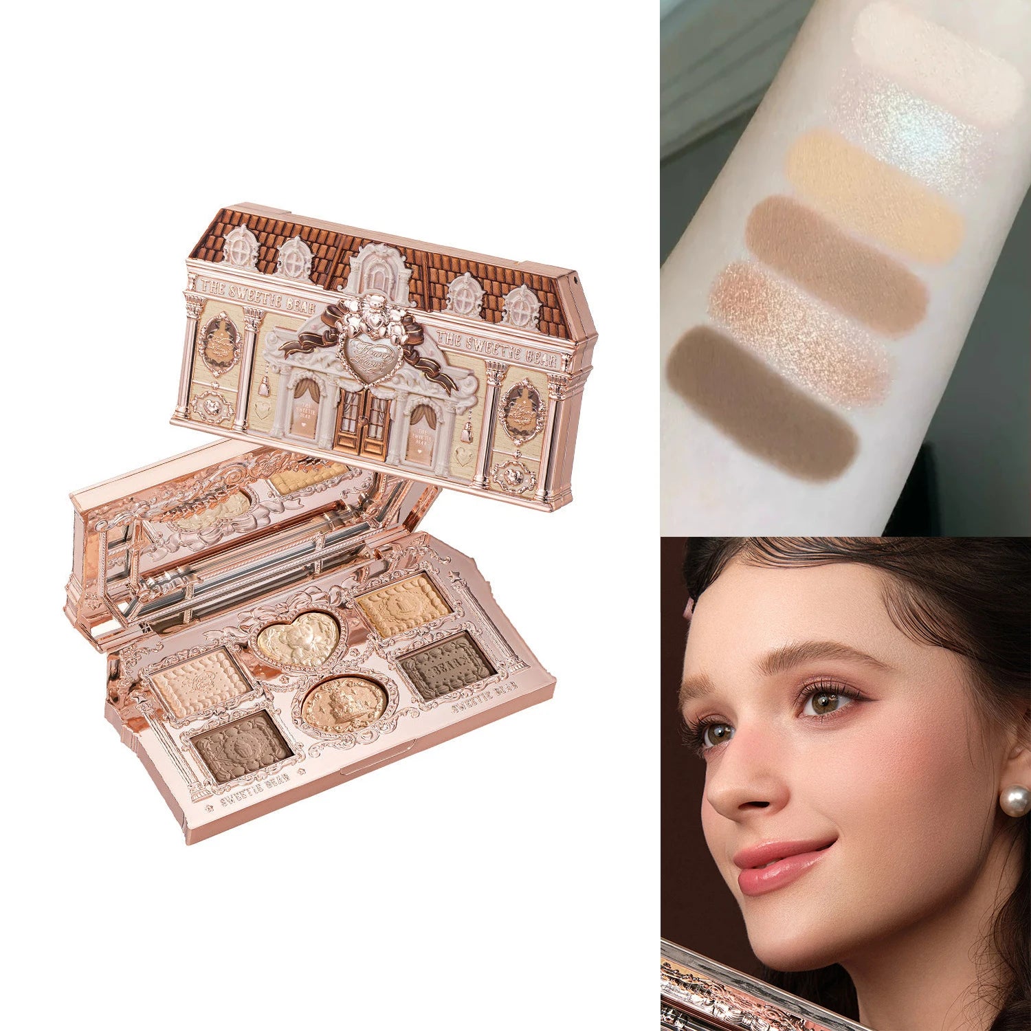 8-Color Chocolate Themed Eyeshadow Palette - 19