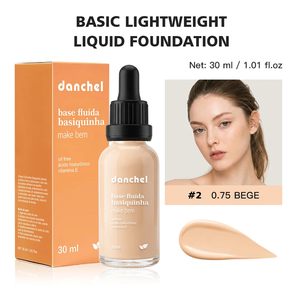 Matte Lightweight Liquid Foundation for Flawless Poreless Skin - 22