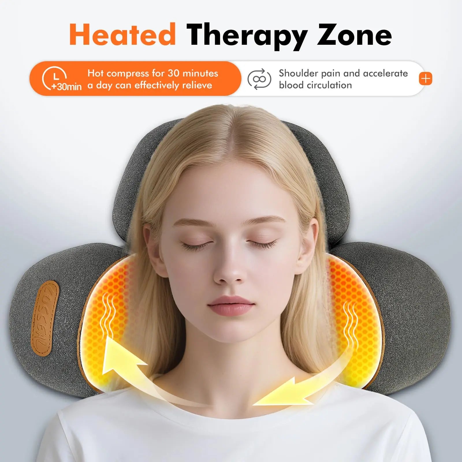 3-in-1 Heated Neck and Shoulder Traction Massager - 4
