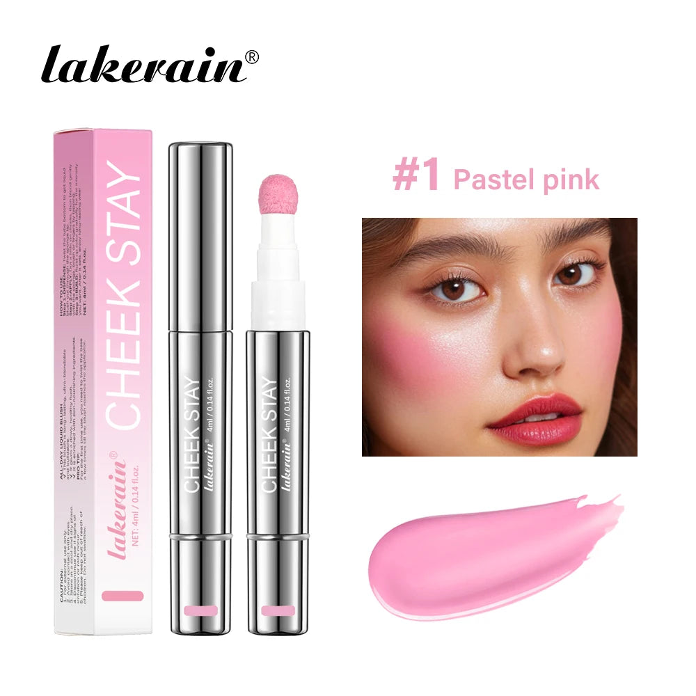 Long-Lasting Liquid Blush with Sponge Applicator - 22