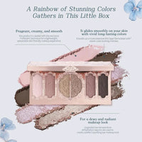 6-Color Embossed Eyeshadow Palette for All-Day Wear