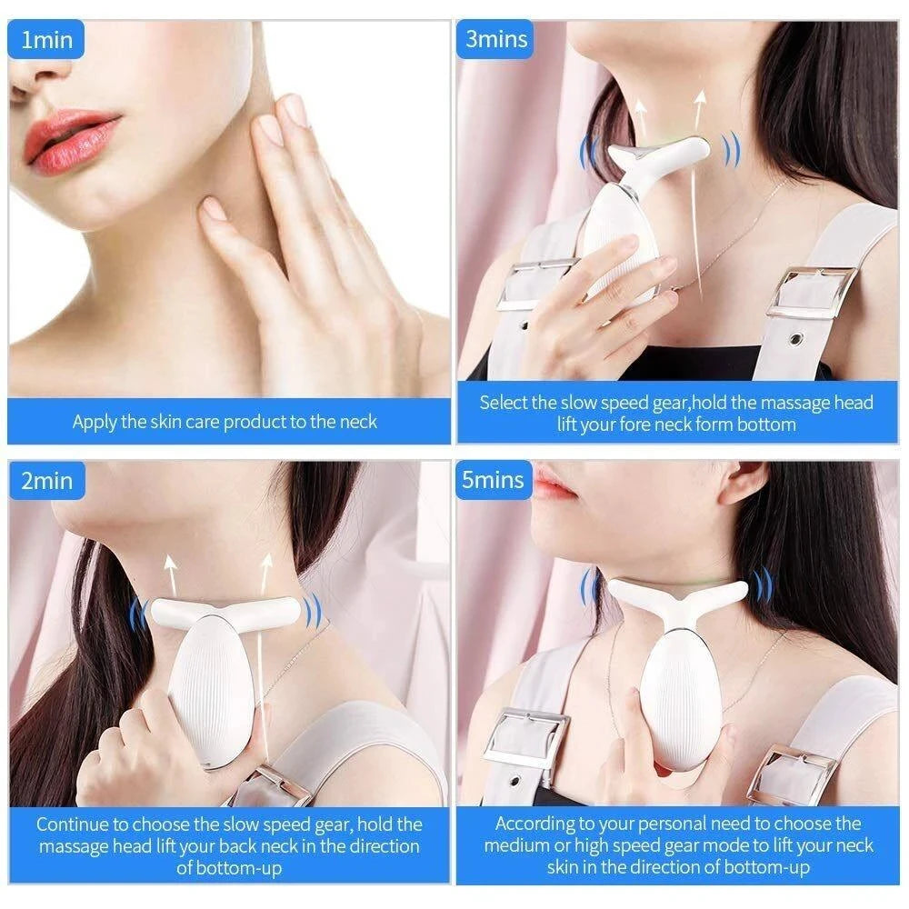 3-in-1 Facial & Neck Lifting Massager - 3
