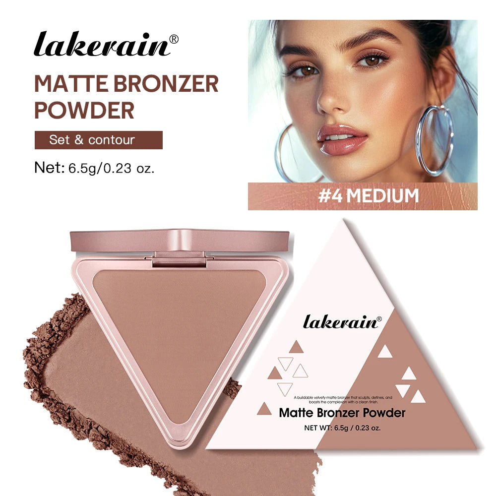 Matte Bronzer Powder for Face Contouring and Shading - 32
