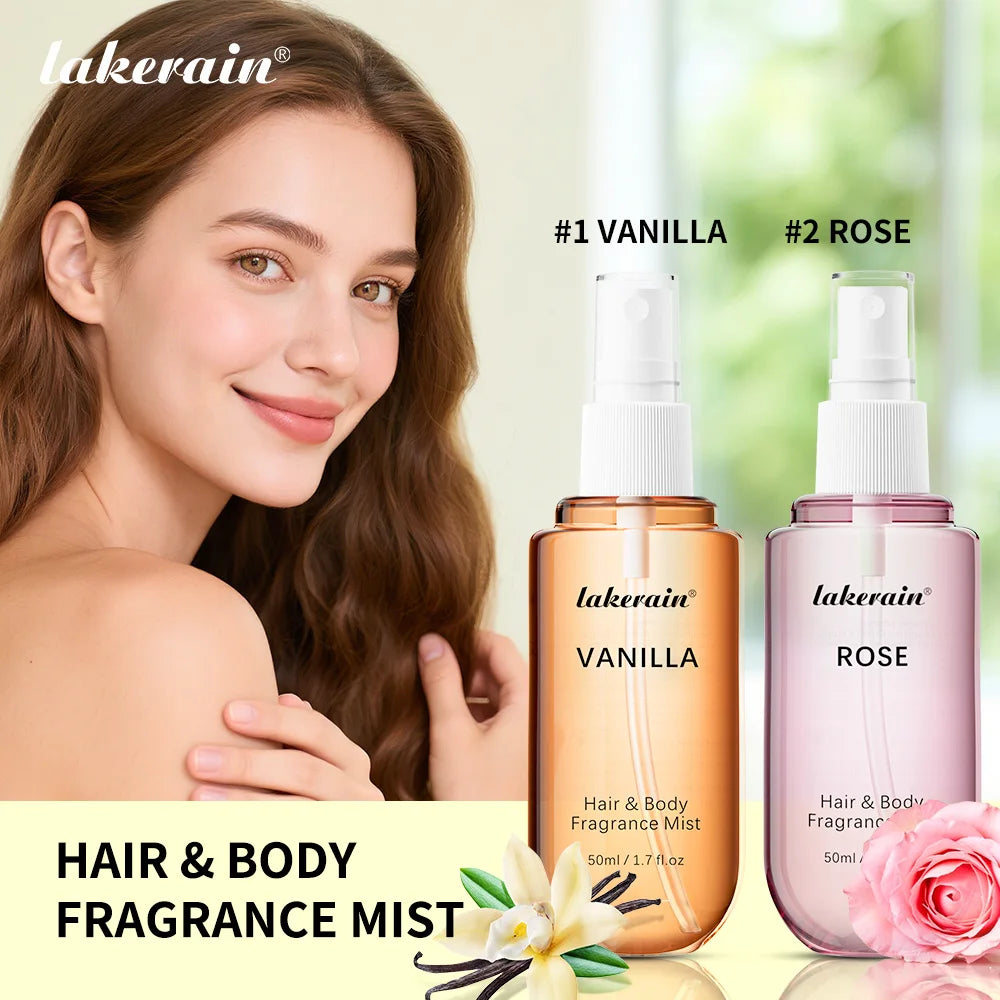 Long-Lasting Vanilla and Rose Hair & Body Fragrance Mist - 2