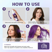 Instant Temporary Hair Color Spray for Parties and Styling