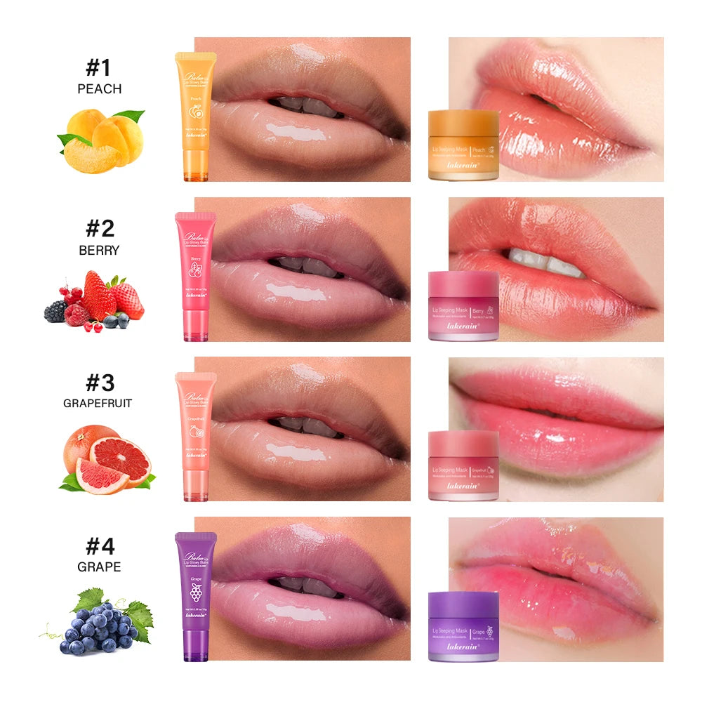 Moisturizing Lip Balm and Sleeping Mask Set for Hydrated Lips - 2