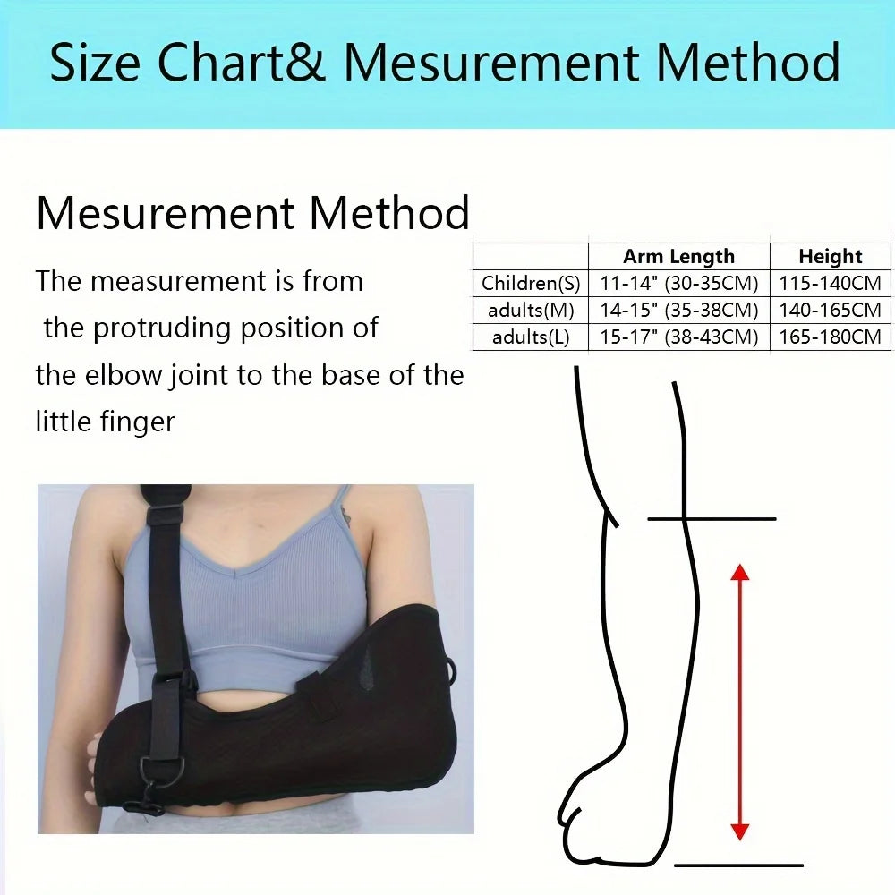 Adjustable Shoulder Immobilizer Sling for Rotator Cuff Support - 2
