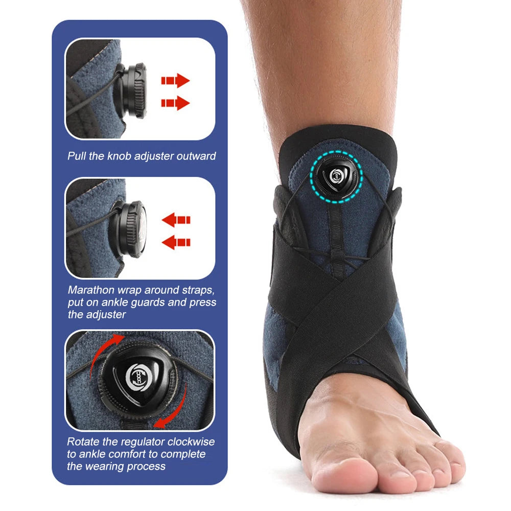 Adjustable Ankle Support Brace with Compression Knob - 5