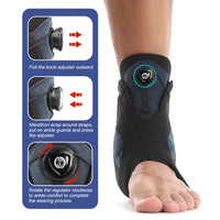 Adjustable Ankle Support Brace with Compression Knob