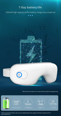 Portable Heated Eye Massager for Stress and Eye Strain