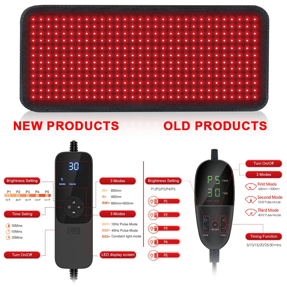Infrared Red Light Therapy Heating Pad for Full Body Pain Relief - 7