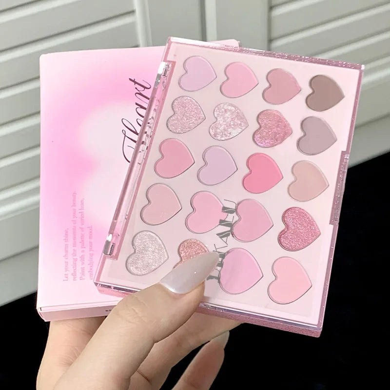 20-Color Heart-Shaped Eyeshadow Palette - 4
