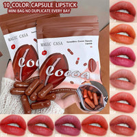 10-Color Capsule Lipstick Set