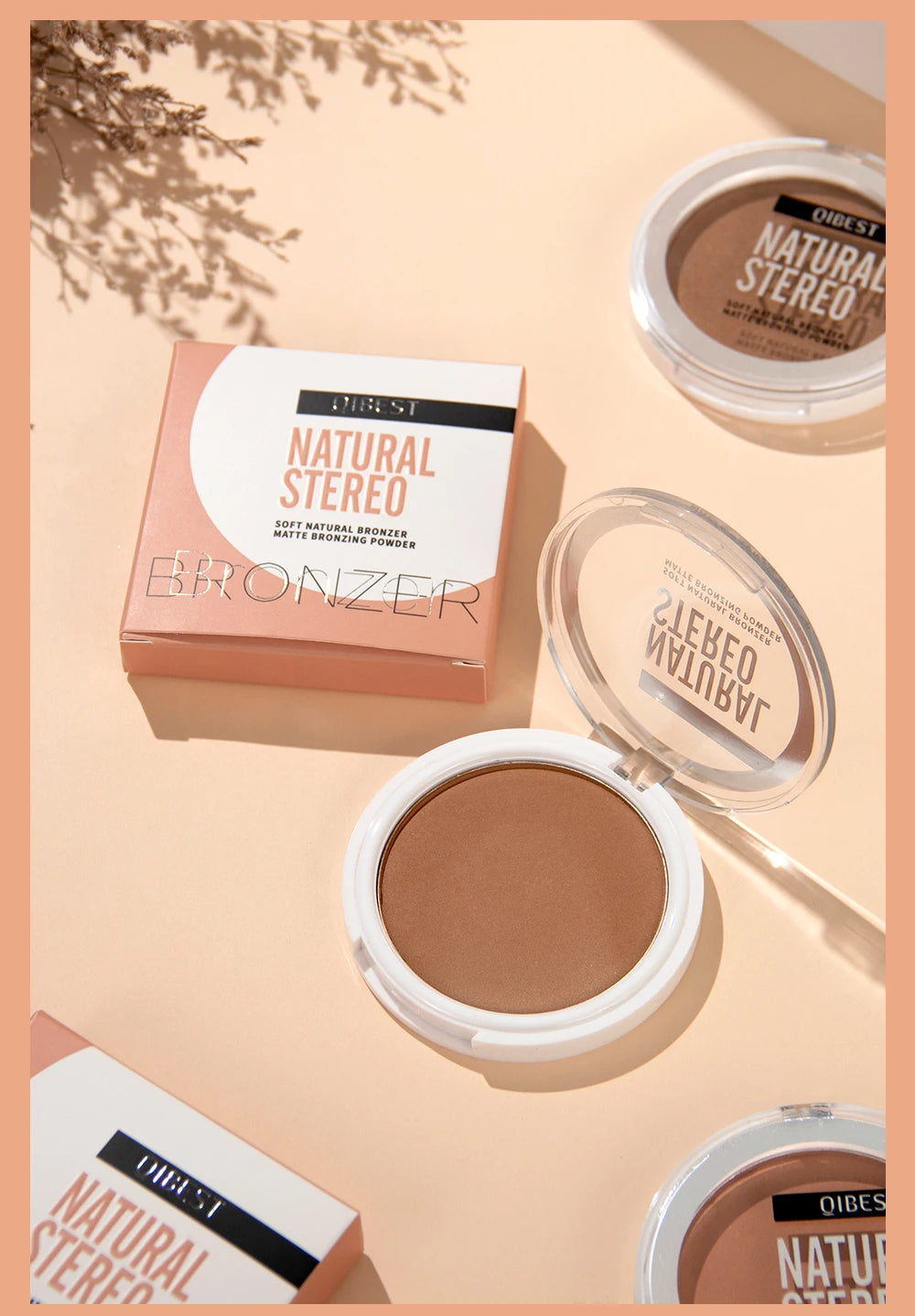 3-in-1 Face Contouring & Highlighting Powder Palette - 20