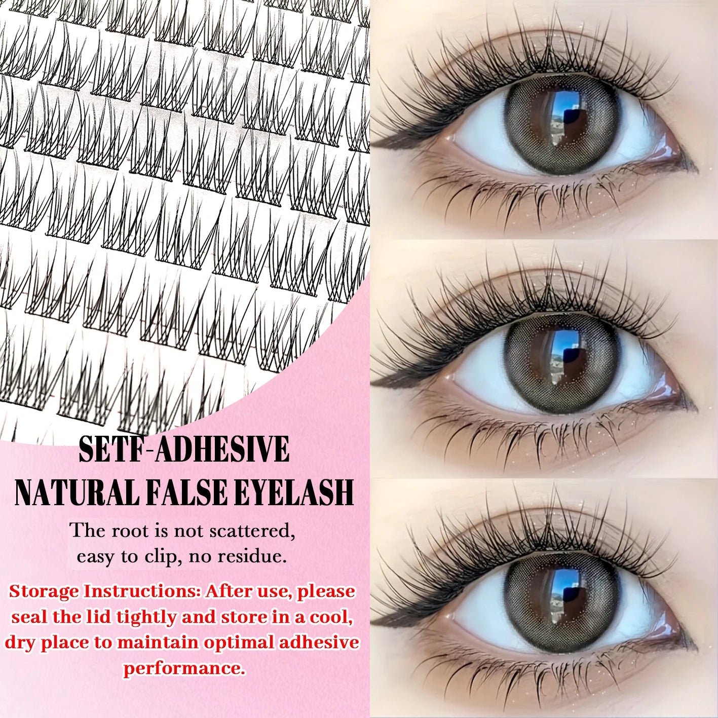 Glue-Free Manga Style DIY Eyelash Extension Kit - 5