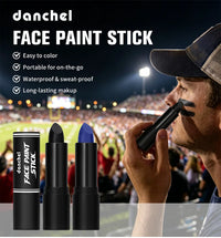Waterproof Face Paint and Lip Balm Kit for Game Day