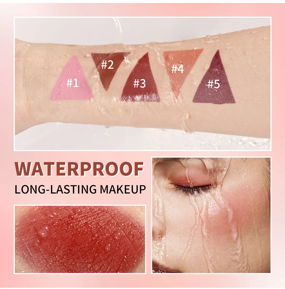 Matte Satin Cream Blush for Long-Lasting Natural Glow - 13