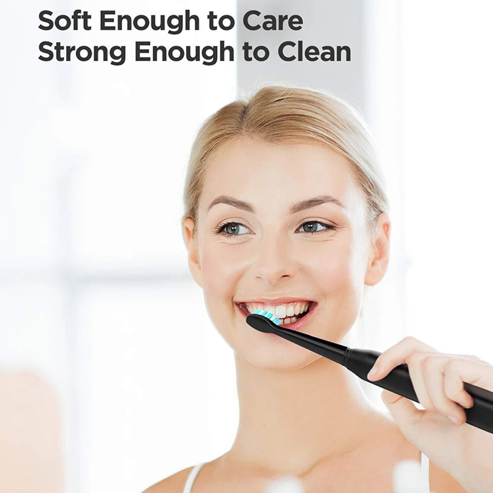 Sonic Electric Toothbrush with Travel Case and Replacement Heads - 9