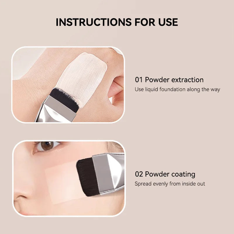 Dual-Ended Flawless Foundation Brush and Applicator - 4