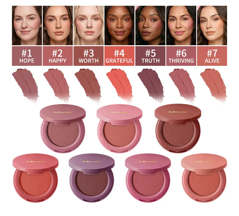 Matte Bouncy Cream-to-Powder Blush for Natural Glow - 8
